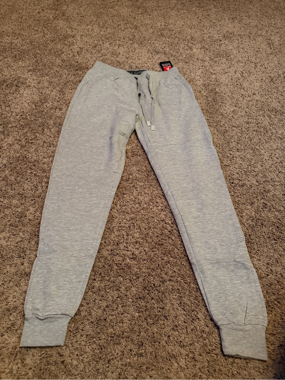 Women’s Light Gray Drawstring Joggers - Unbranded